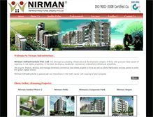 Tablet Screenshot of nirmaninfrastructure.com